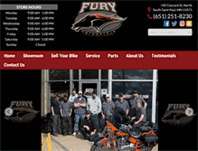 Tablet Screenshot of furymotorcycle.com